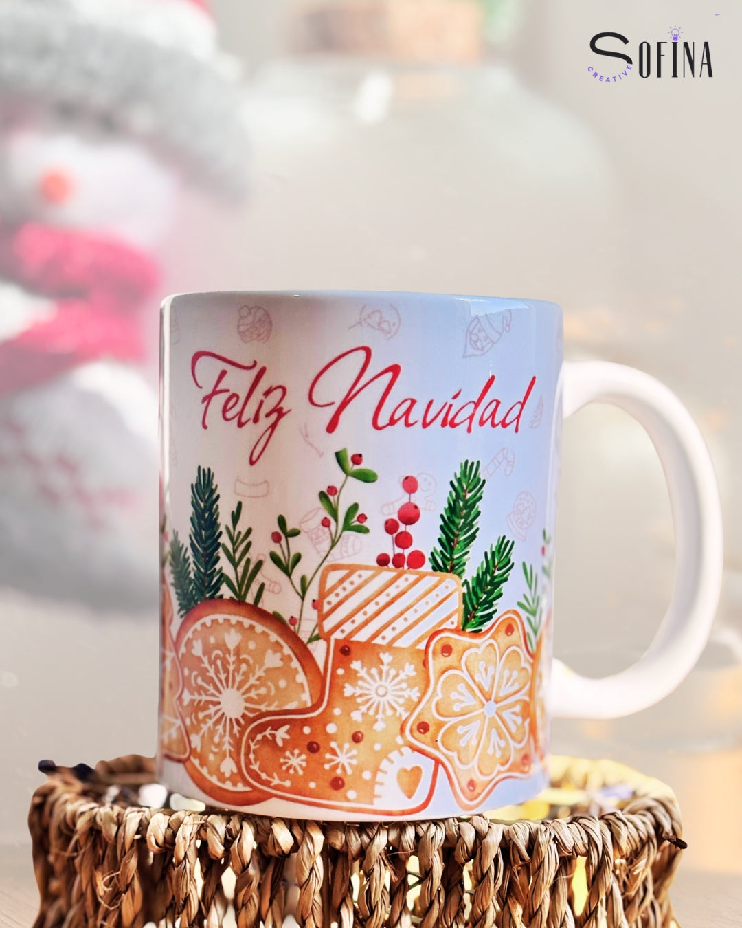 Taza Personalizada Navideña “Galletas” – Regalo de Navidad