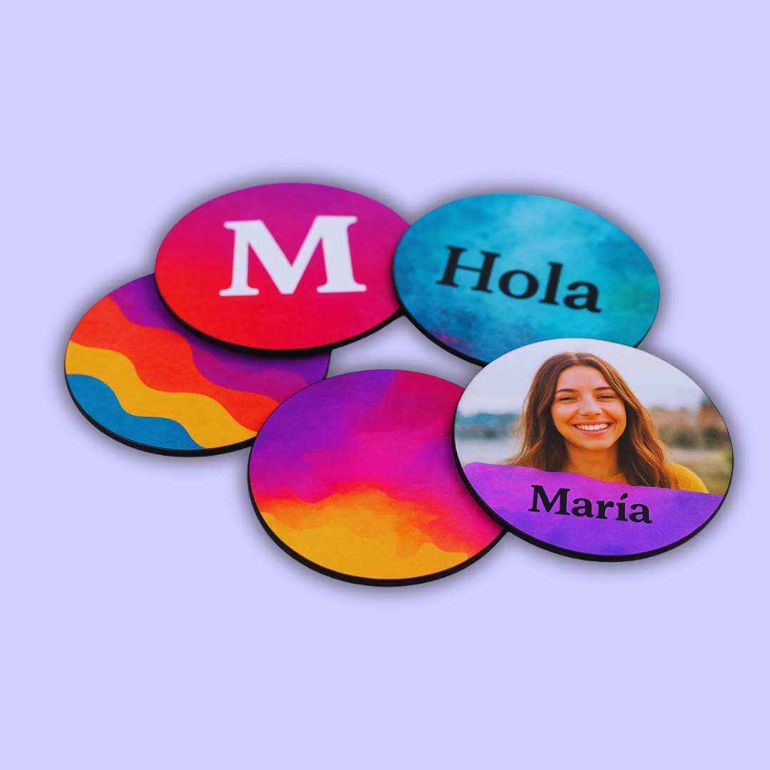 Set de 5 Posavasos Personalizados