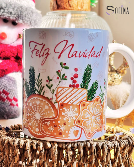 Taza Personalizada Navideña “Galletas” – Regalo de Navidad